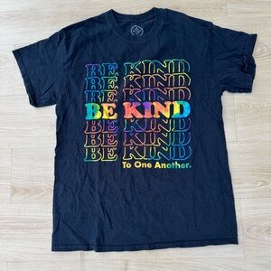 Black 'Be Kind' Graphic T-Shirt
